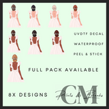 Brides uvdtf single decals (4”, 10cm)