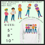 K-stars boys DTF transfers