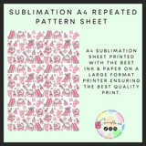Corporate girly Sublimation A4 sheet