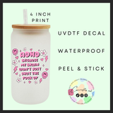 ADHD My Brain Won’t Shut Up Uvdtf single decal (4”, 10cm)