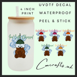 The bear collection Uvdtf single decal (4”, 10cm)