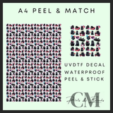 Dogs A4 Peel & Match Uvdtf sheet