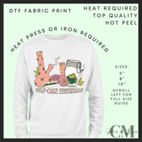 Self care essentials DTF transfer