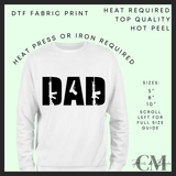 Hunting dad Fathers Day DTF transfer