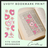 Heart Doughnuts bookmark uvdtf wrap
