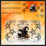 Black cat social club 16oz Uvdtf wrap