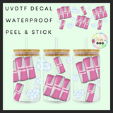 Bad b energy pink 16oz uvdtf wrap