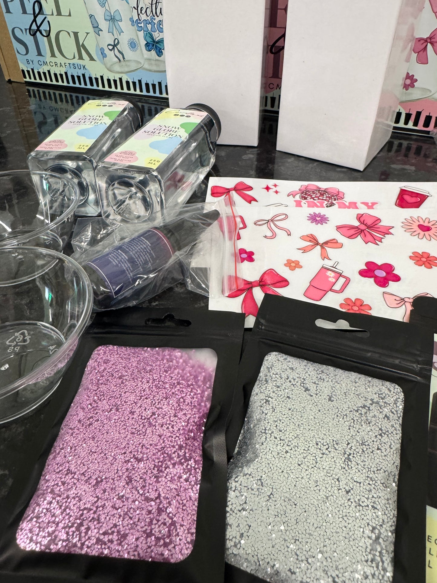 DIY snowglobe tumbler starter kit (read description)
