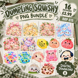 Squishy dumpling png bundle - DIGITAL DOWNLOAD