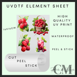 Raspberries Uvdtf element sheet