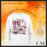 Glitter Halloween DTF transfer