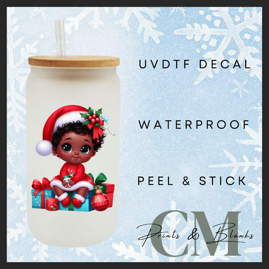 Christmas doll Uvdtf single transfers (4” / 10cm)