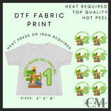 When I wake up zoo green DTF transfer