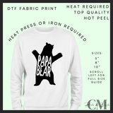 Papa bear Father’s Day DTF transfer