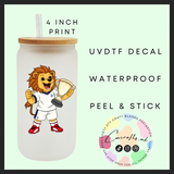 Trophy lion Uvdtf single decal (4”, 10cm)