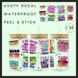 Sarcasm 16oz Uvdtf wrap