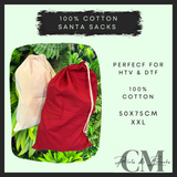 Santa sacks (100% cotton)