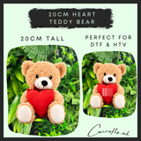 20cm heart teddy bear