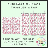 Office girlie Sublimation 20oz tumbler wrap