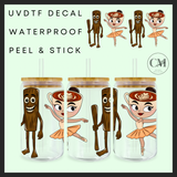 Brain rot monsters tree & cup 16oz Uvdtf wrap