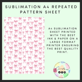 Small bows Sublimation A4 sheet