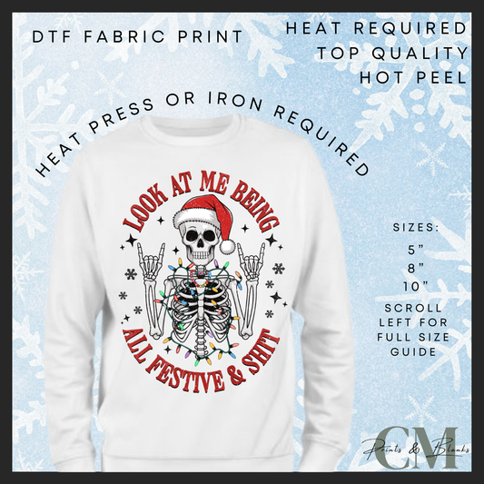 Look at me being all festive and sh*t DTF transfer