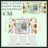 Sun & moon tarot cards 40oz Uvdtf wrap