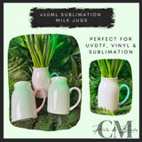 450ml sublimation milk jug/vase