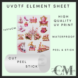 Pink princess Uvdtf element sheet