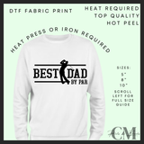 Best dad by par Father’s Day DTF transfer