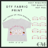 When I wake up princess DTF transfer