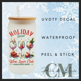 Holiday spirit single uvdtf decal (4” / 10cm)