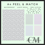 Stars A4 Peel & Match Uvdtf sheet