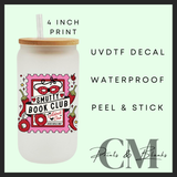 Smutty book club Uvdtf single decal (4” / 10cm)