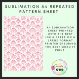 Pink pattern Sublimation A4 sheet