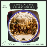 Golden Table Glasses chocolate tub solvent sticker