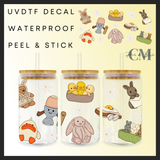 Large Easter jelly teddy 16oz Uvdtf wrap