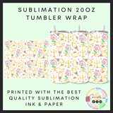 Beauty Sublimation 20oz tumbler wrap