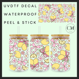 Lemons & bows 16oz Uvdtf wrap