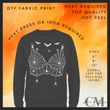 Spider chest DTF transfer