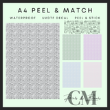 Patisserie A4 Peel & Match Uvdtf sheet