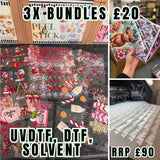 3x bundles £20 (mix of Uvdtf, dtf & solvent)