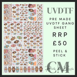 The monsters pre made Uvdtf pre made gang sheet (58x100cm)