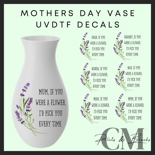 Mother’s Day vase decals