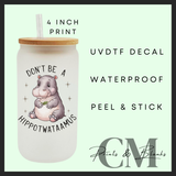 Adult quote designs Uvdtf single decals (4”, 10cm)