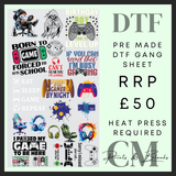 Gamer pre made DTF gang sheet (58x100cm)