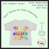 Squishy dumpling obsessed kids DTF transfer