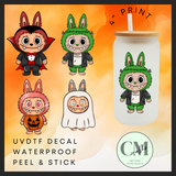 Halloween Monsters uvdtf single decal (4”, 10cm)
