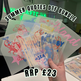 Summer quotes dtf bundle