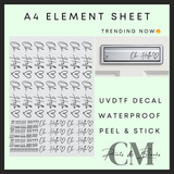 Oh … hello A4 letterbox element sheet